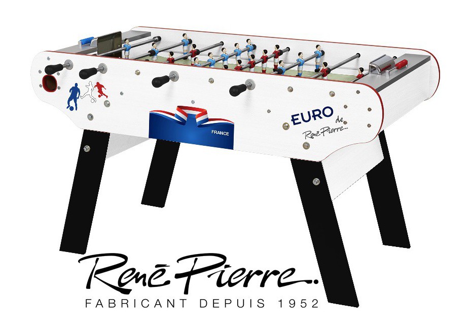 René Pierre – Baby-foot Pliant – Compact, Stable, Finition Hêtre – Barres Télescopiques – Compteur De Points – Livré Avec 2 Balles