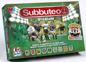 La boite  de jeu officielle de la marque Subbuteo