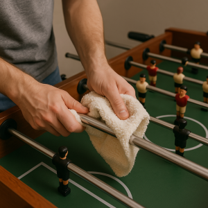Nettoyer barre de babyfoot