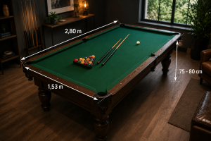 Combien mesure un billard ? Dimensions selon chaque type