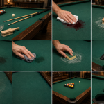 Comment nettoyer un tapis de billard taché
