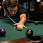 Comment rentrer la boule noire au billard américain sans faire de faute ?