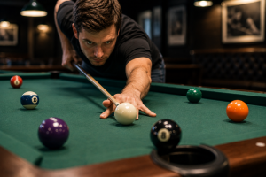 Comment rentrer la boule noire au billard américain sans faire de faute ?