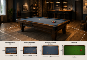 Quelles sont les dimensions d’un billard