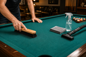 comment nettoyer le tapis d'un billard