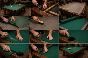 comment poser un tapis de billard