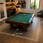 quelle taille de piece pour un billard